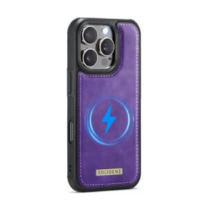 Solidenz MagSafe Wallet Backcover voor iPhone 16 Pro Max - Paars - 3