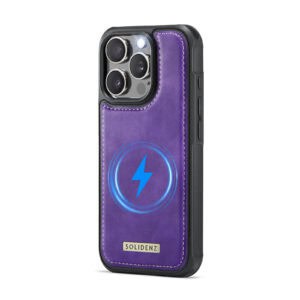 Solidenz MagSafe Wallet Backcover voor iPhone 16 Pro Max - Paars - 7