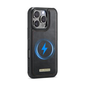 Solidenz MagSafe Wallet Backcover voor iPhone 16 Pro - Zwart - 3