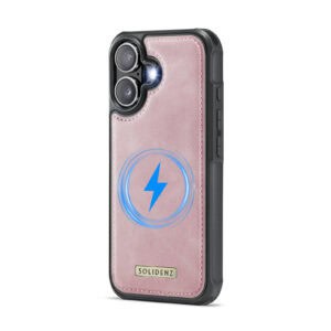 Solidenz MagSafe Wallet Backcover voor iPhone 16 Plus - Roze - 8
