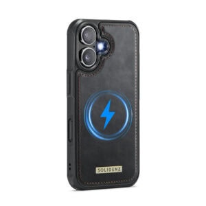 Solidenz MagSafe Wallet Backcover voor iPhone 16 - Zwart - 3