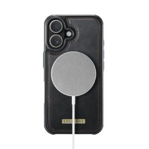 Solidenz MagSafe Wallet Backcover voor iPhone 16 - Zwart - 5