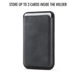 Solidenz MagSafe Wallet Backcover voor iPhone 16 - Zwart - 6