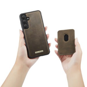 Solidenz Magnetisch Wallet Backcover voor Samsung Galaxy A56 - Bruin - 9