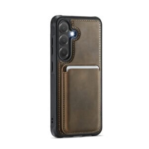 Solidenz MagSafe Wallet Backcover voor Samsung Galaxy S25 Plus - Bruin - 1