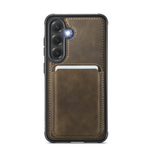 Solidenz MagSafe Wallet Backcover voor Samsung Galaxy S25 Plus - Bruin - 2