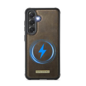 Solidenz MagSafe Wallet Backcover voor Samsung Galaxy S25 Plus - Bruin - 4
