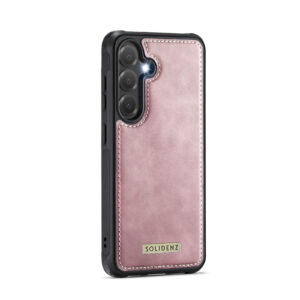 Solidenz Magnetisch Wallet Backcover voor Samsung Galaxy S24 FE - Roze - 3