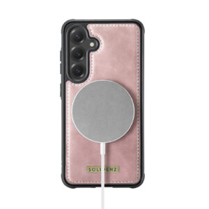 Solidenz Magnetisch Wallet Backcover voor Samsung Galaxy S24 FE - Roze - 4