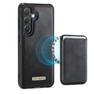Solidenz MagSafe Wallet Backcover voor Samsung Galaxy S25 Plus - Zwart Main Image