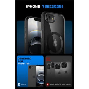 Supcase UB MagSafe iPhone 16e hoesje - Zwart - 2