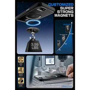 Supcase UB MagSafe iPhone 16e hoesje - Zwart - 3