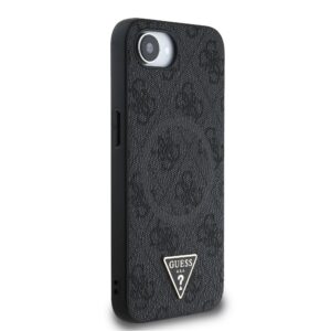 Guess Triangle Metal Logo met MagSafe iPhone 16e hoesje - Zwart - 3