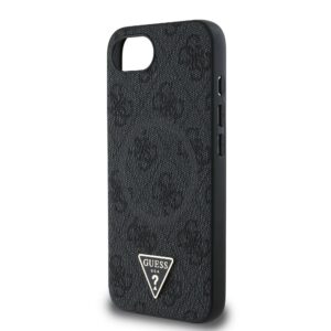 Guess Triangle Metal Logo met MagSafe iPhone 16e hoesje - Zwart - 4