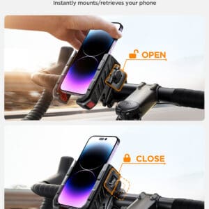 Joyroom Telefoonhouder voor aan het Fietsstuur - Zwart - 3