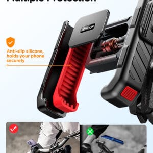 Joyroom Telefoonhouder voor aan het Fietsstuur - Zwart - 4