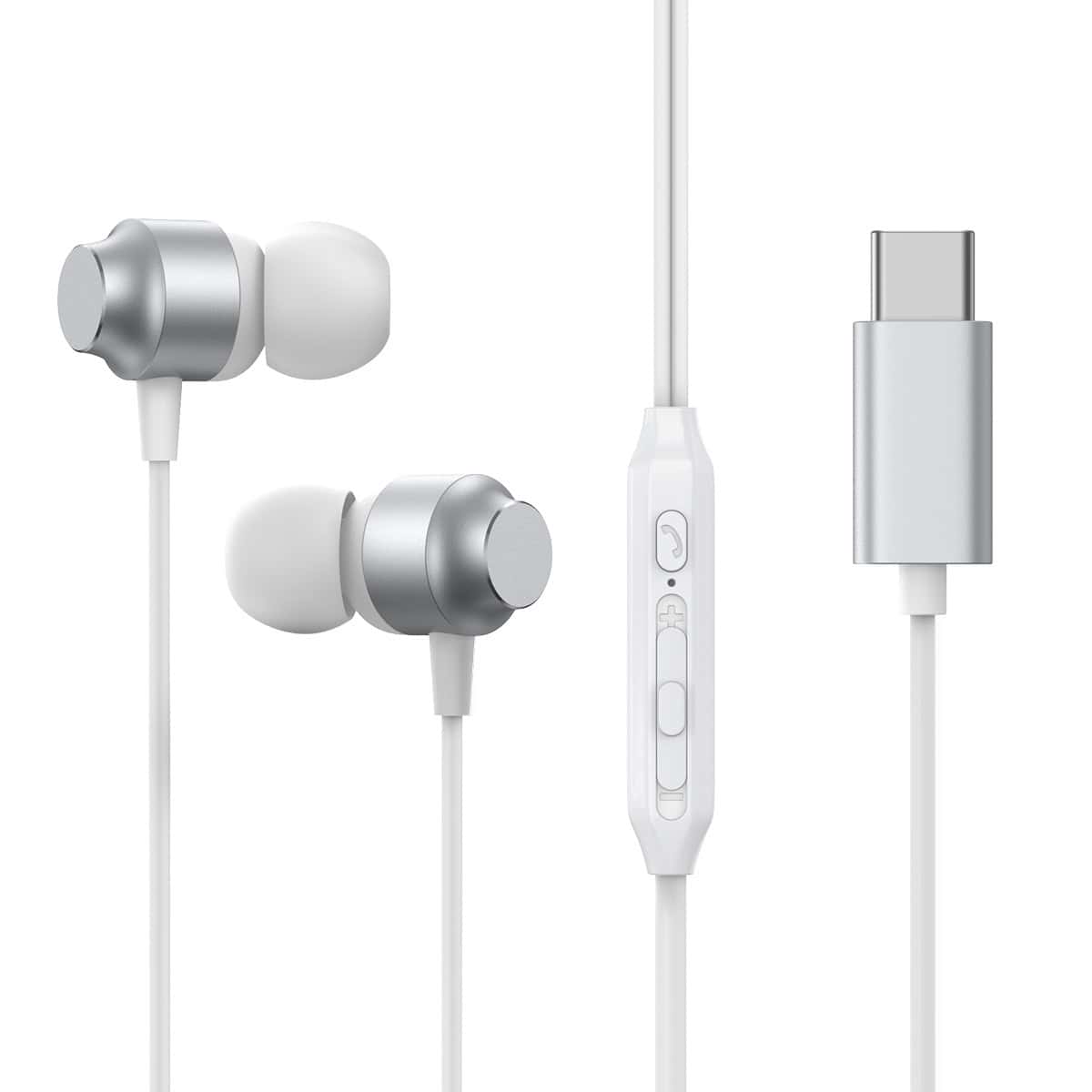 Joyroom Type-C In-Ear Oordopjes - Zilver Main Image