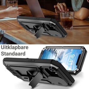 Stofdicht metalen hoes iPhone 16e - Zwart - 5
