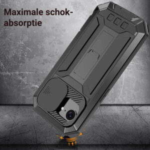 Stofdicht metalen hoes iPhone 16e - Zwart - 6