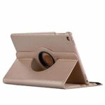 iPad 6/5 Hoes - 6e/5e Generatie - Case - Cover - Bookcase - 9.7 Inch - 2018/2017 - 360 Draaibaar - Roterend - Met Standaard - Goud - 3