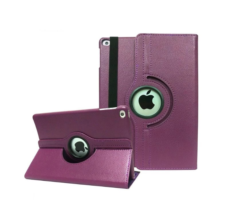 iPad 6/5 Hoes - 6e/5e Generatie - Case - Cover - Bookcase - 9.7 Inch - 2018/2017 - 360 Draaibaar - Roterend - Met Standaard - Paars Main Image