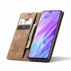 Caseme retro Book Cover Samsung S20 Ultra - Bruin