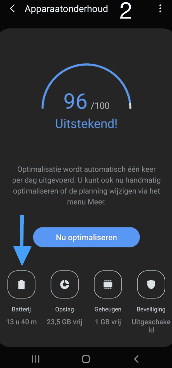 Batterij snel leeg energieverbruik per app Android afb. 2